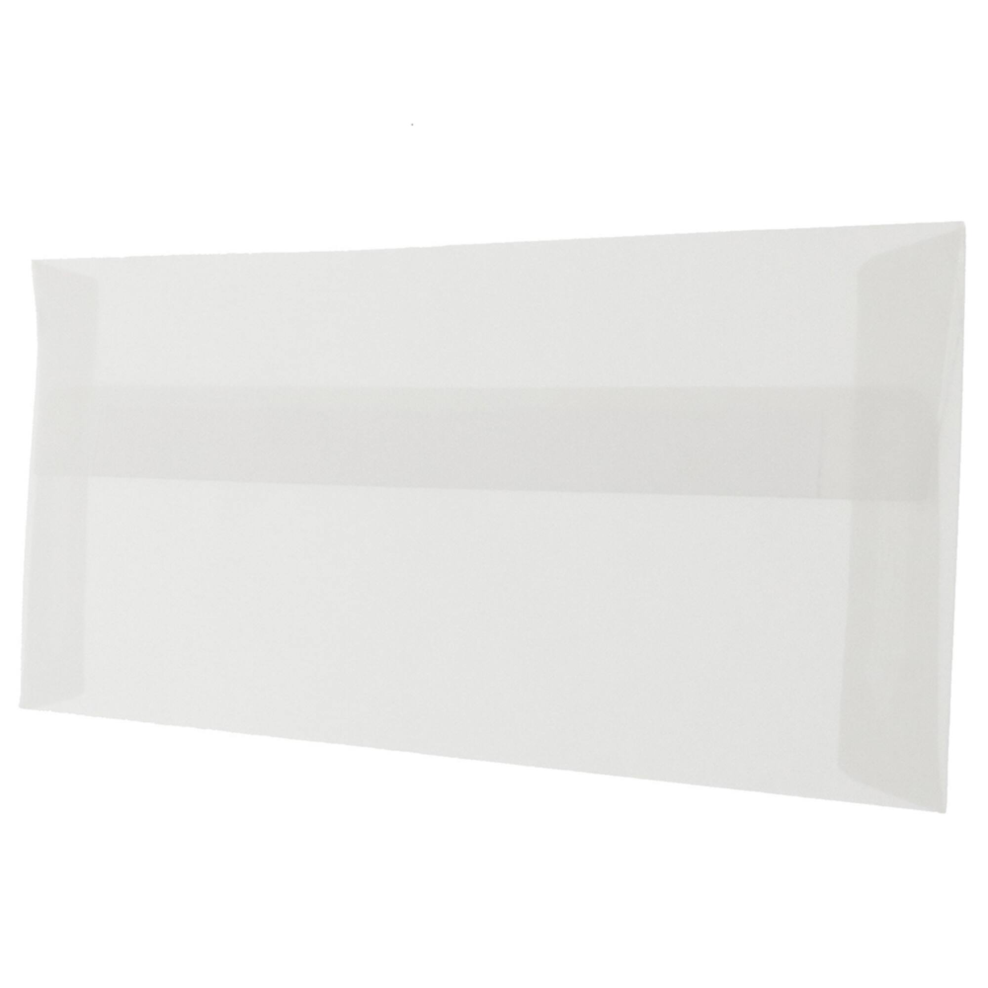 JAM Paper 10 Clear Business Translucent Vellum Envelopes 50ct.